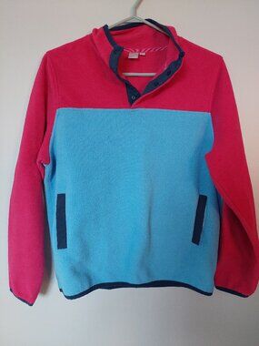 Twik Colorblock Snap-Button Fleece Pullover Women's Sz Small